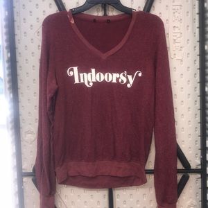 Open 2 Offers! NWD Red Wildfox V-Neck Sweater SML